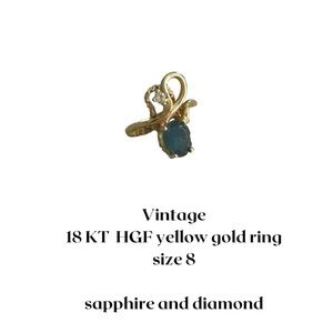 Vintage 18k Hgf Yellow gold Ring